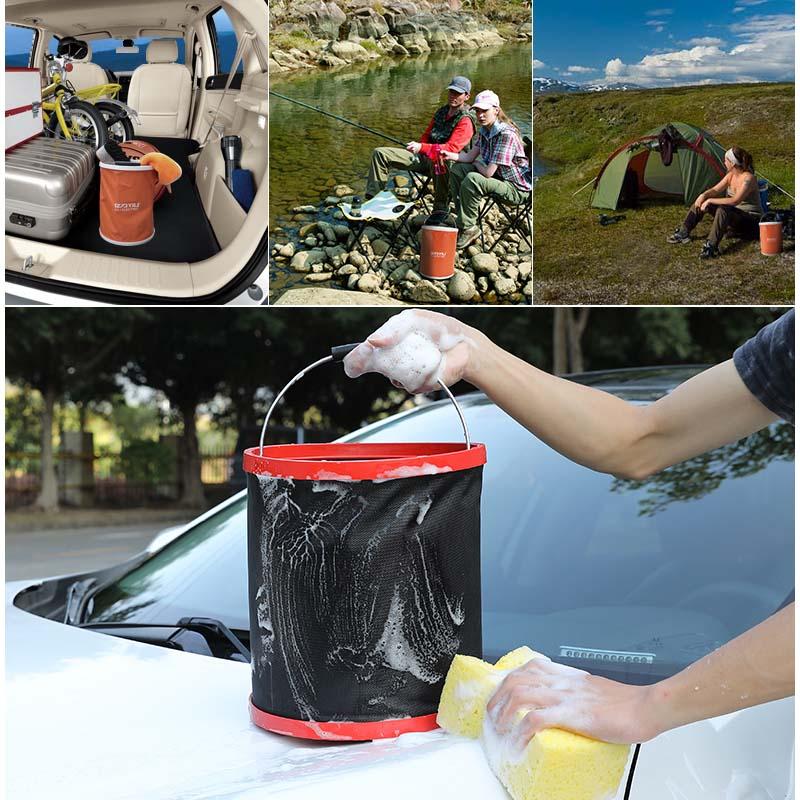 Tragbarer zusammenklappbarer Eimer für Outdoor-Angeln | Brehn
