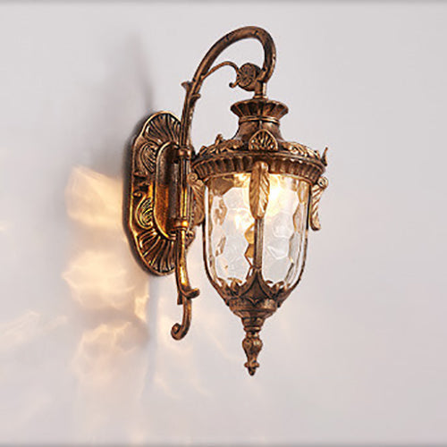 Europäische Deluxe Laterne Außen wasserdicht 1-Lampen Wand sconce Lampe | Brehn