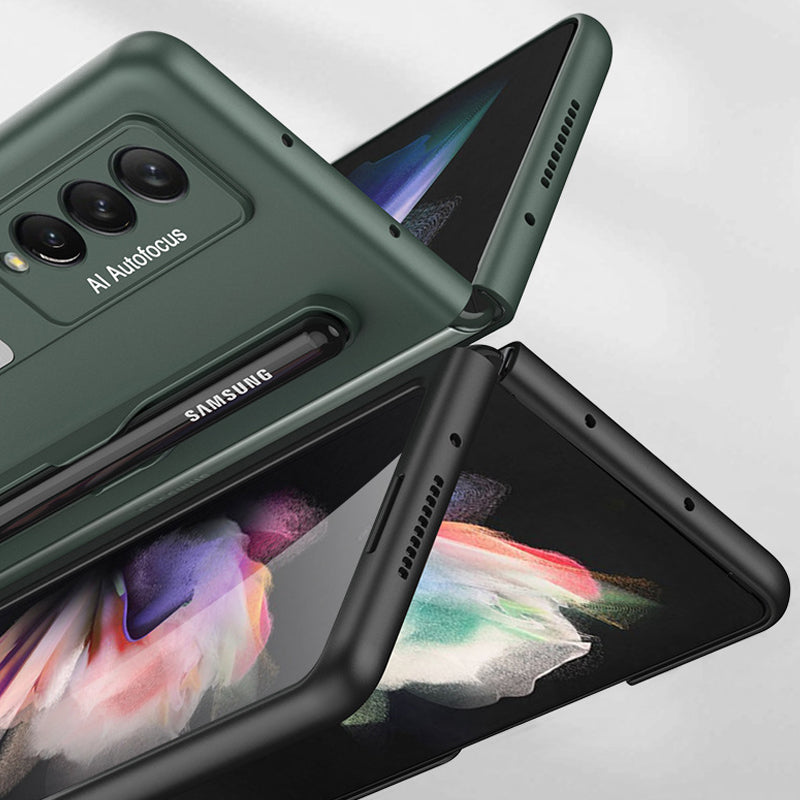 Modische Schutzhülle mit Ständer und Stiftfach für Samsung Galaxy Z Fold 3