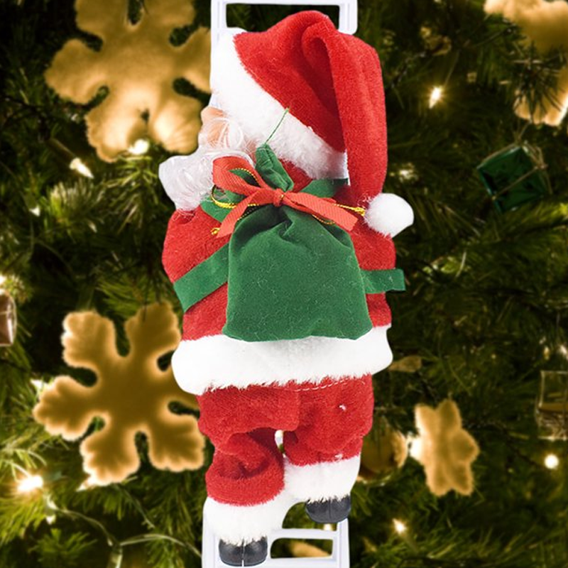Brehn | 🎅Elektrischer Weihnachtsmann, der mit Musik die Leiter erklimmt