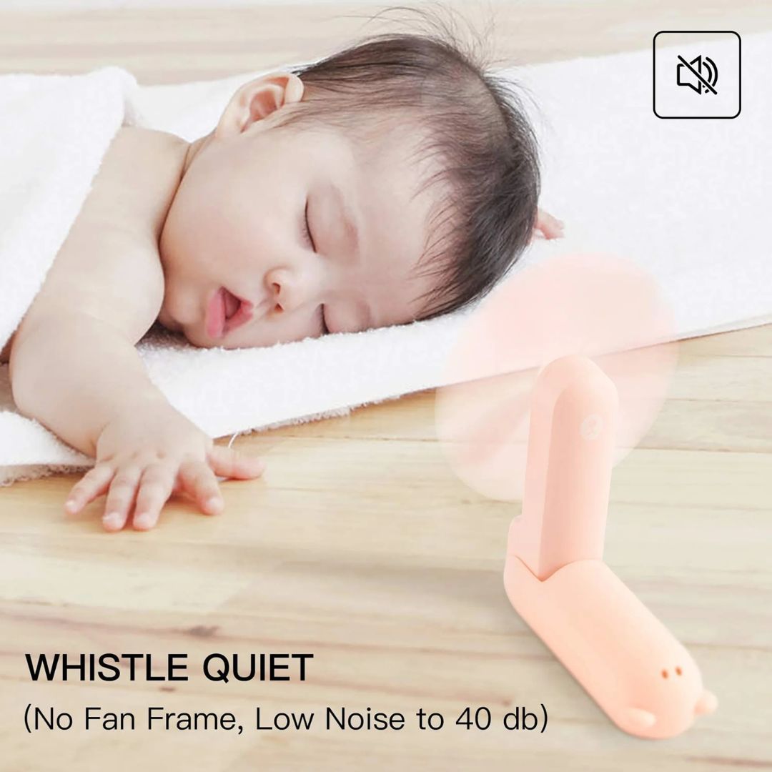 3 In 1 Handheld Mini Ventilator | USB Wiederaufladbar, Faltbares Design & Ideal für Reisen, Camping und Outdoor-Aktivitäten | Brehn