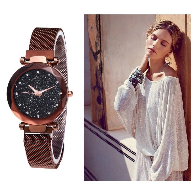 Wasserdichte Sternenhimmel Mädchen Armbanduhr | Brehn