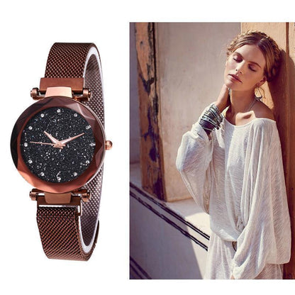 Wasserdichte Sternenhimmel Mädchen Armbanduhr | Brehn