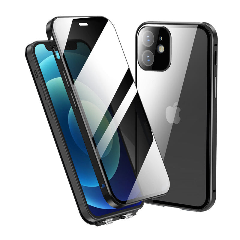 Brehn | Anti-Spionage gehärtete Glas-Hülle für iPhone