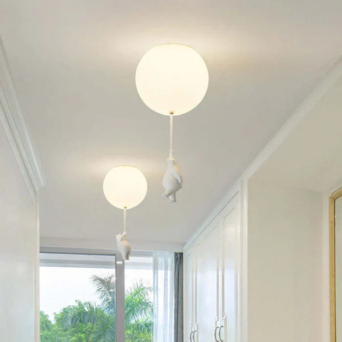 Kinder-Deckenlampe mit Bär und Ballon - CloudBear | Brehn
