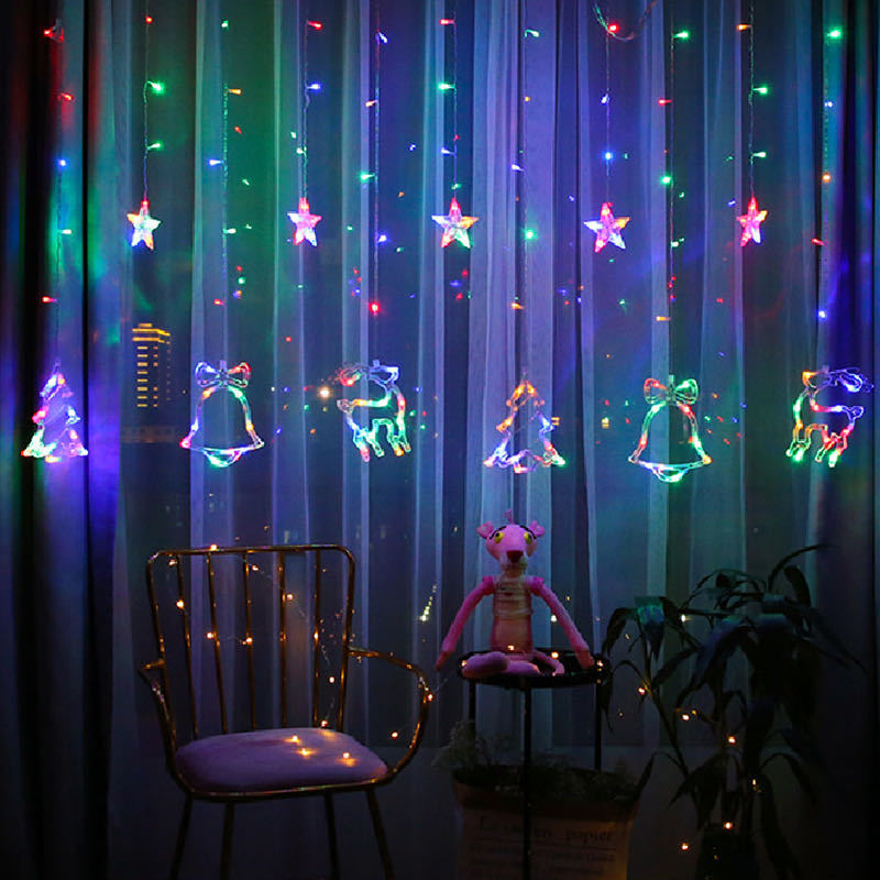 LED-Weihnachts-Vorhang-Lichterkette