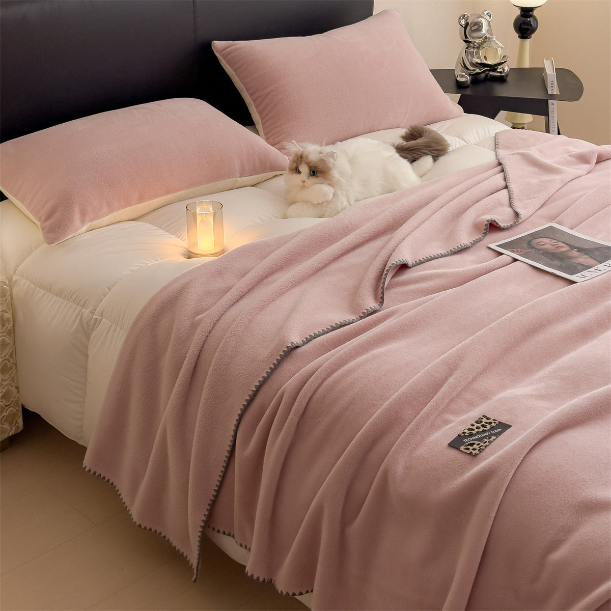 Einfarbige Kuscheldecke für jeden Anlass