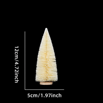Miniatur-Weihnachtsbaum als Tischdekoration