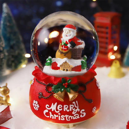 Dekoratives Weihnachtskugel-Musikspieluhr-Set