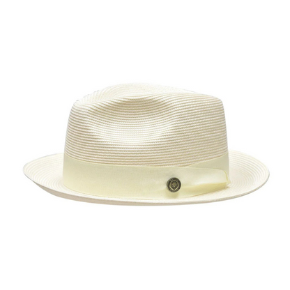Natürlicher Strohhut Fedora | Brehn