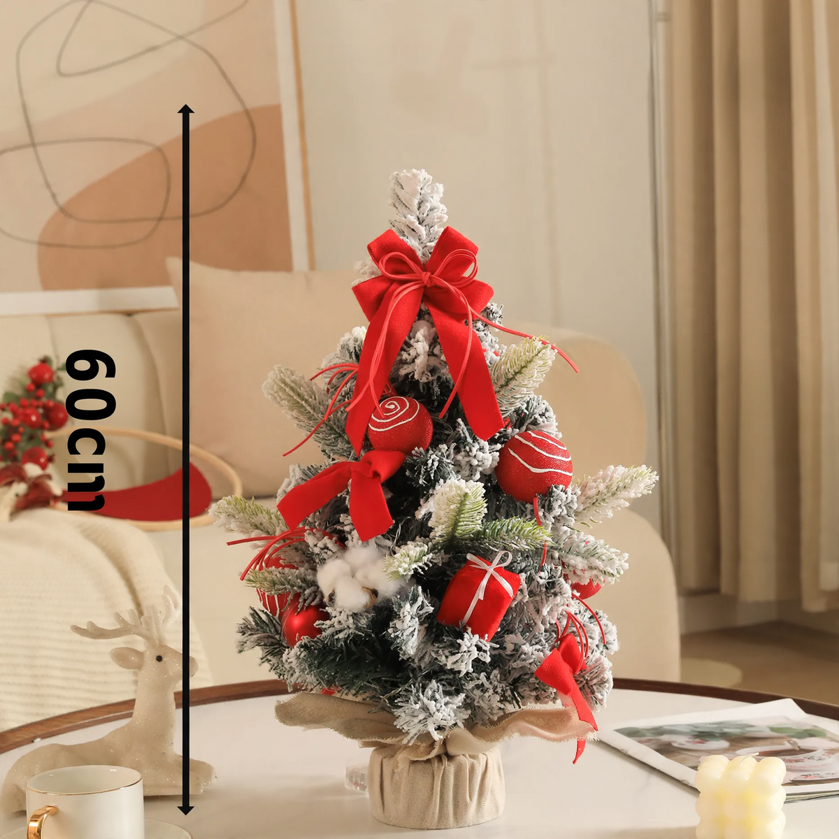 Dekorative Tisch-Weihnachtsbaum-Sets mit Beleuchtung