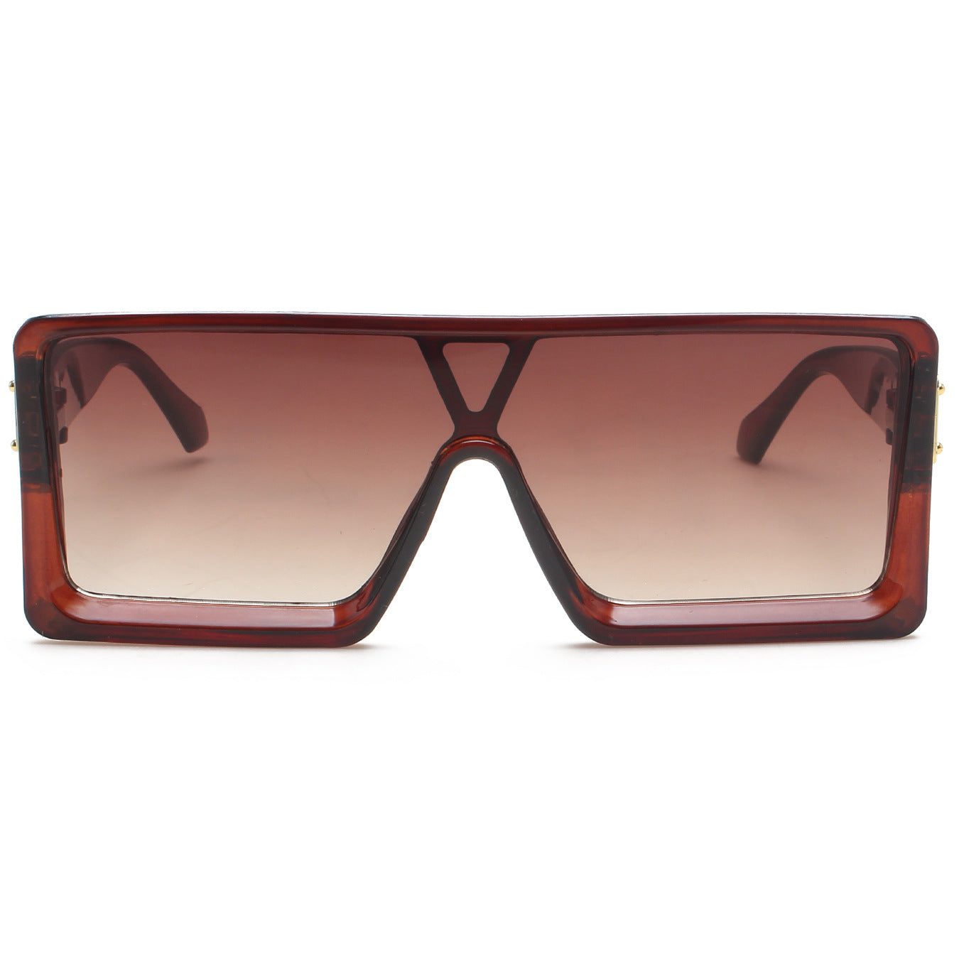 Damen große, quadratische Sonnenbrille mit durchgehendem Verlauf Brehn