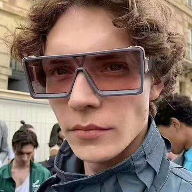 Damen große, quadratische Sonnenbrille mit durchgehendem Verlauf Brehn
