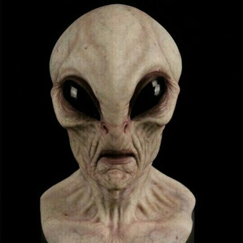 Brehn | Realistische Alien-Maske – Latex- und Silikon-Halloween-Maske für Cosplay und Partys