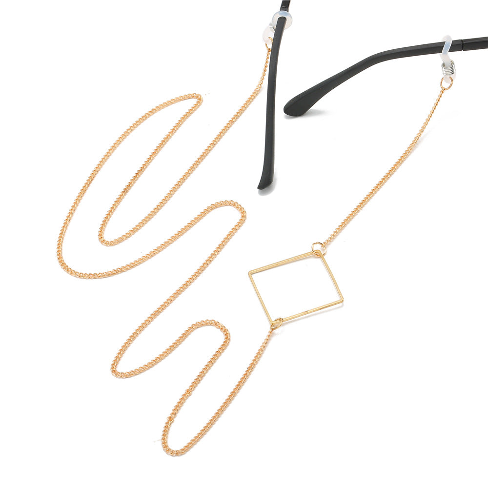 Geometrischer Ketten-Brillenhalter Brehn