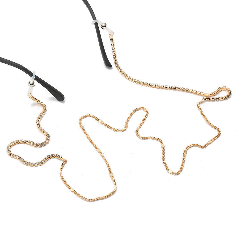 Deluxe Strass-Brille Kette Brehn