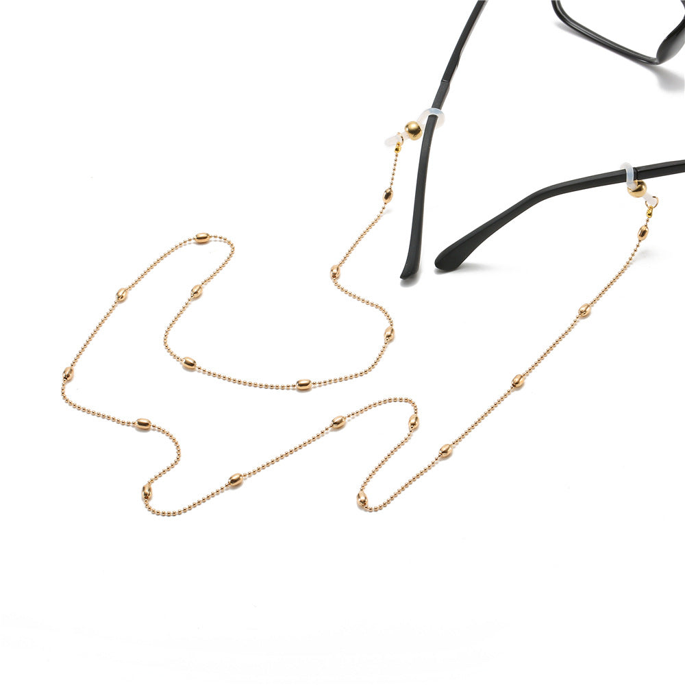 Stylische Metallkette Brillenhalter Brehn