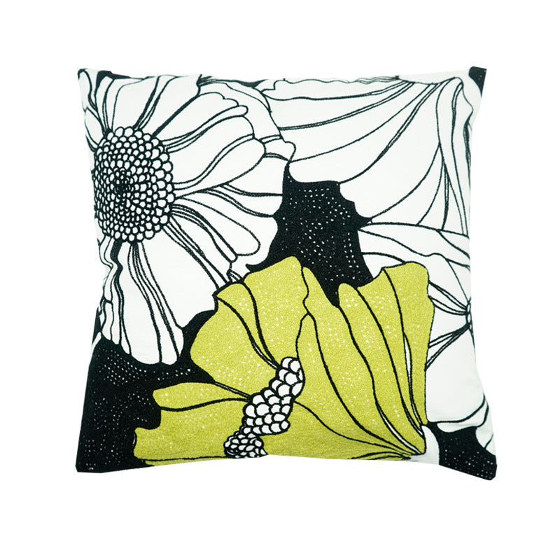 Blumenmuster Dekoratives Wurfkissen