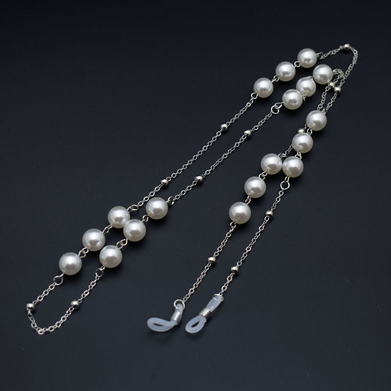 Eleganter Perlenkette Brillenhalter Brehn