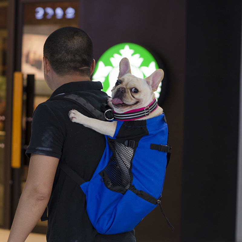 Hunde-Rucksack – Bequeme Tragetasche für mittelgroße Hunde mit Sicherheitsgurt und Aufbewahrungstaschen