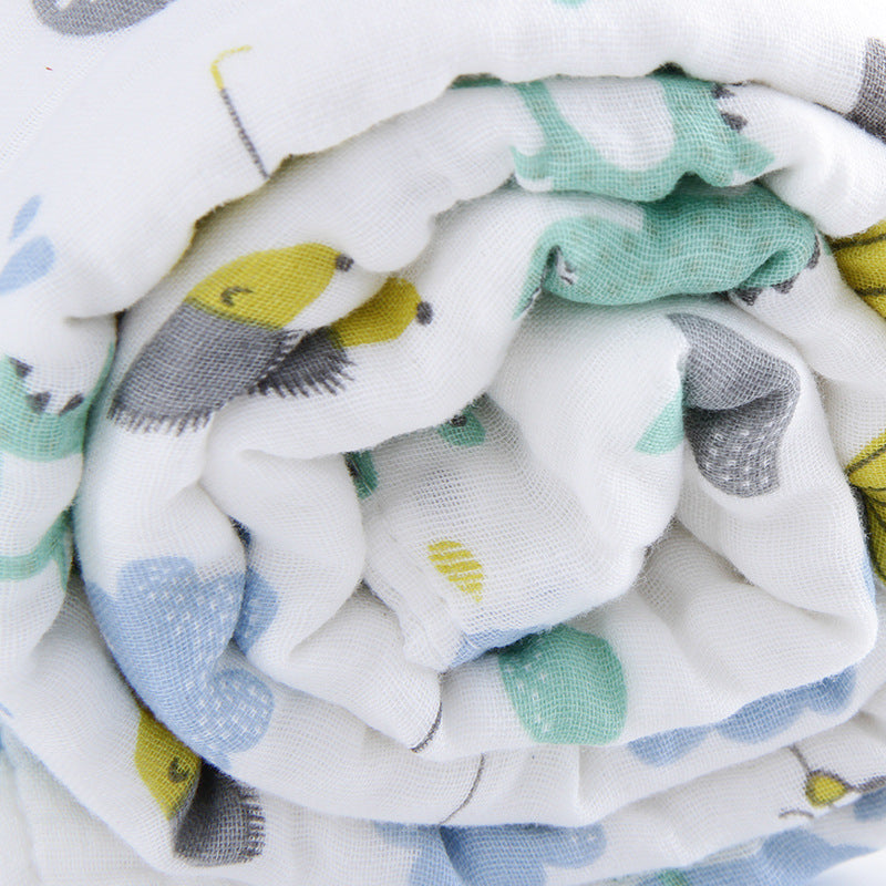 Weiches Baumwoll-Multi-Print-Babydecke Brehn