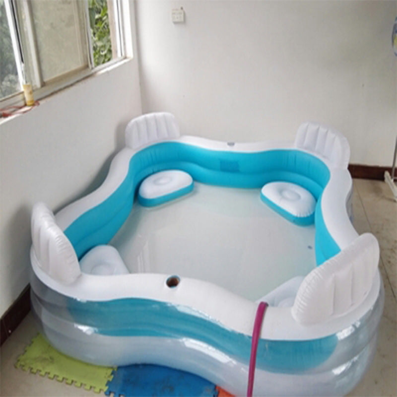 Damen Aufblasbare Lounge-Badewanne mit integrierten Liegeflächen Brehn