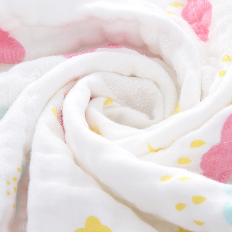 Weiches Baumwoll-Multi-Print-Babydecke Brehn