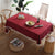 Elegante Fransenrand Tischdecke