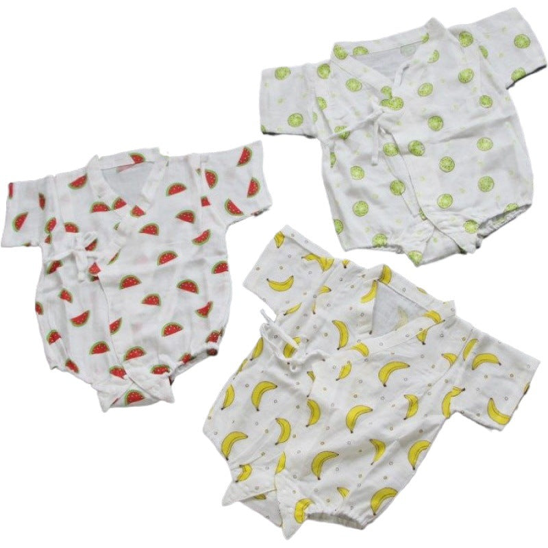 Süßes Wassermelonen-Print Baby-Strampler Brehn