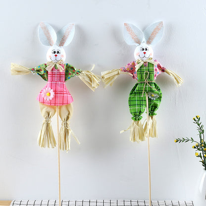 Dekorative Hasen Gartenfigur