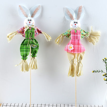 Dekorative Hasen Gartenfigur