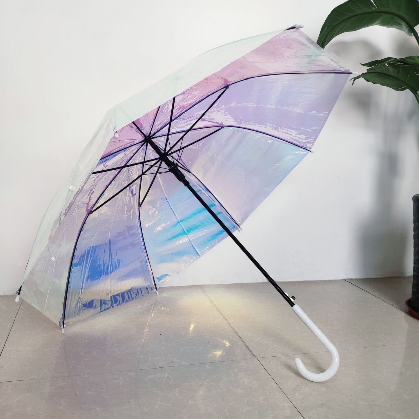 Damen Regenbogenfarbener Regenschirm Brehn