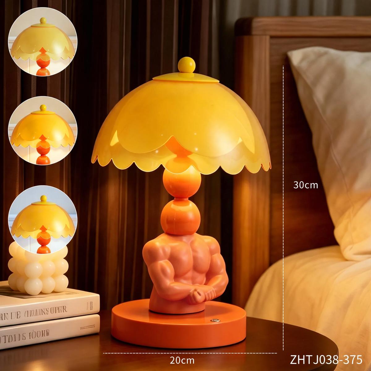Muskulöse Figur Tischlampe