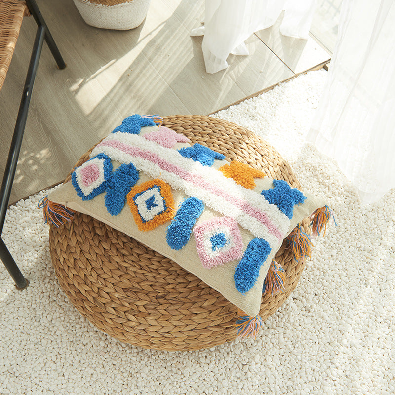 Texturiertes Boho-Chic-Wurfkissen