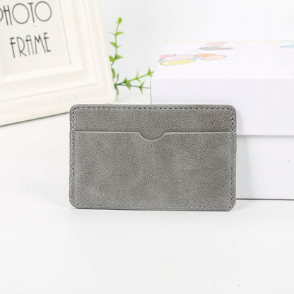 Schlanker Minimalistischer Leder Kartenhalter
