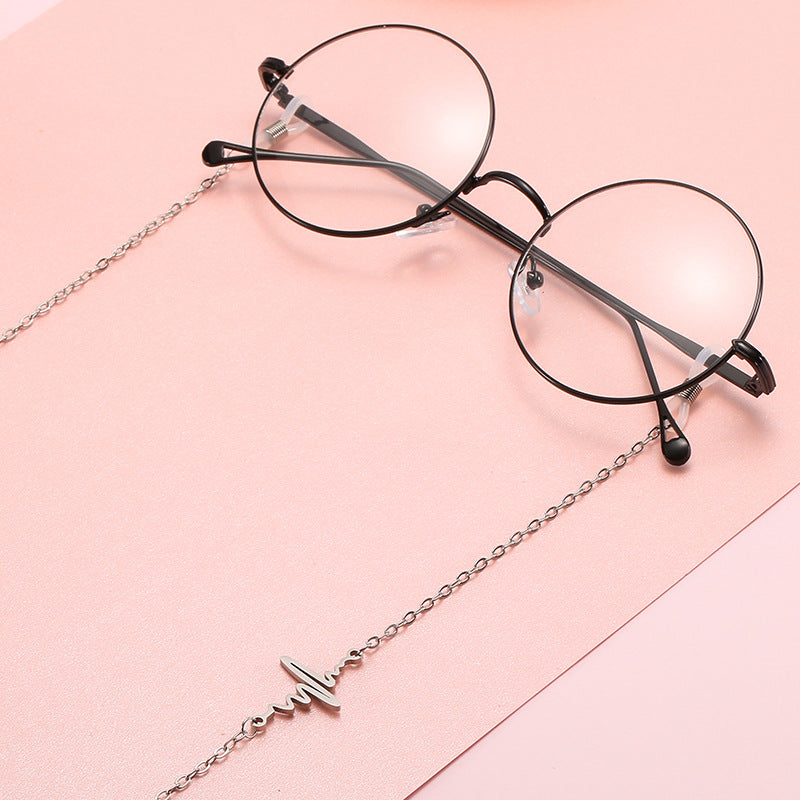 Moderner minimalistischer Ketten-Brillenhalter Brehn