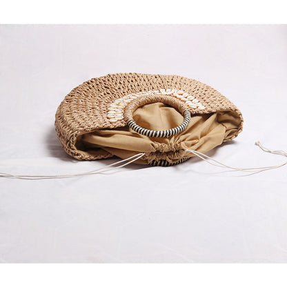 Elegante Korbtasche mit Muscheldekor Brehn