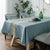 Elegante florale Stickerei Tischdecke