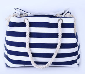 Geräumige und Stilvolle Strandtasche mit Maritimen Streifenmuster Brehn