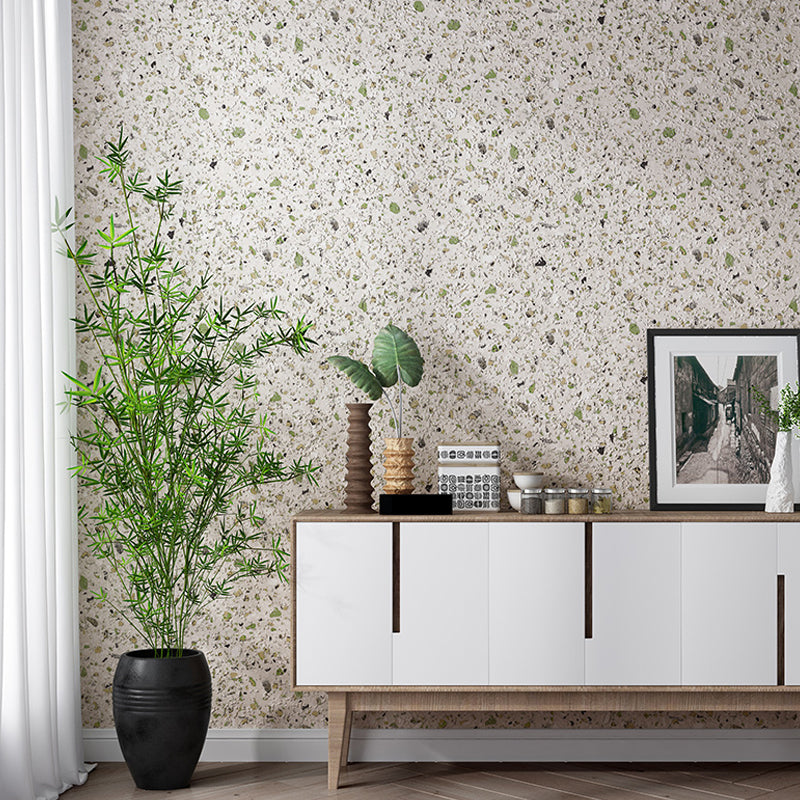 Brehn | Pastel gekleurde terrazzo look behang waterproof industrieel slaapkamer wandbedekking