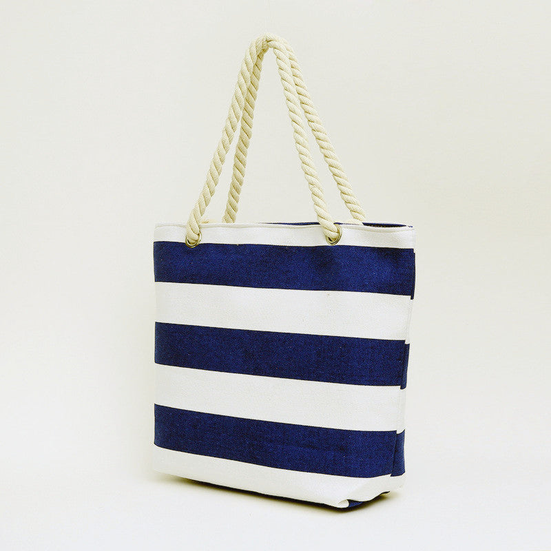 Strandtasche Aus Hochwertigem Canvas mit Robusten Seilgriffen Brehn