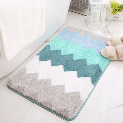 Plüsch Chevron Badematte