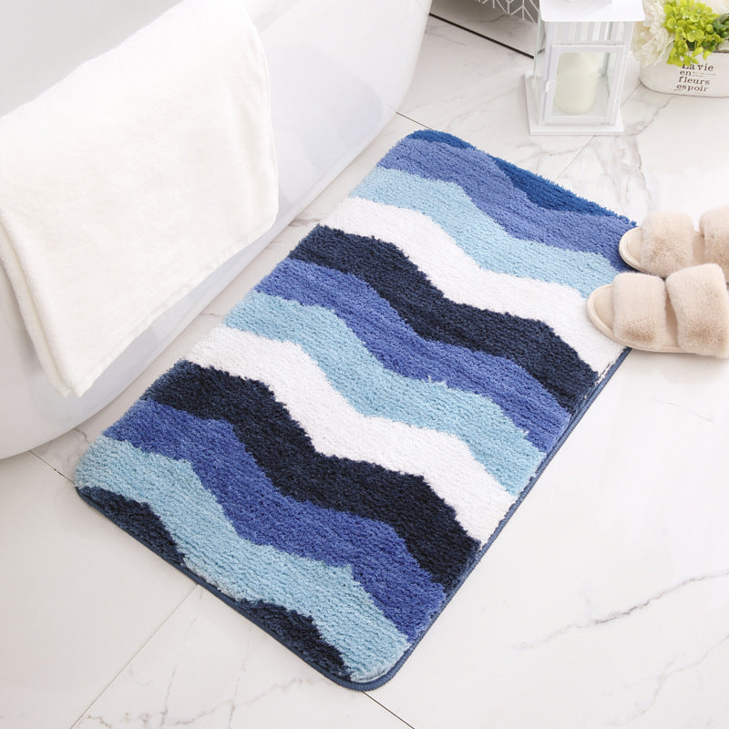 Plüsch Chevron Badematte