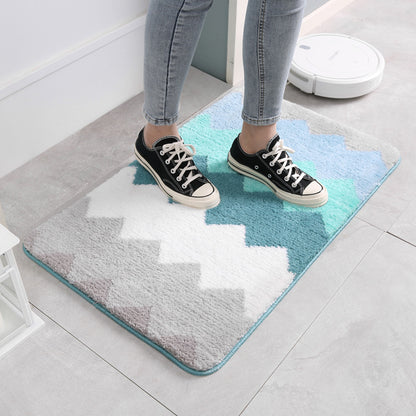 Plüsch Chevron Badematte