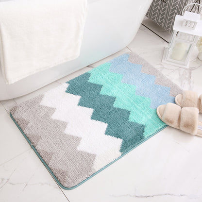Plüsch Chevron Badematte