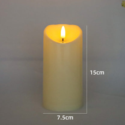 LED-Echtwachs-Optik Kerze mit beweglicher Flamme