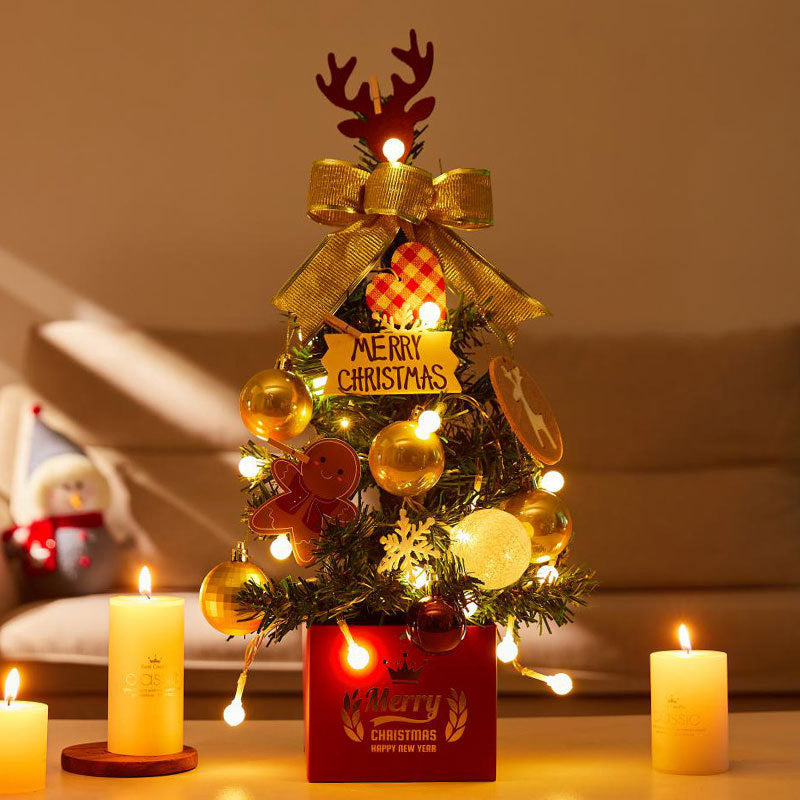Dekorativer Tisch-Weihnachtsbaum mit Beleuchtung, 45 cm