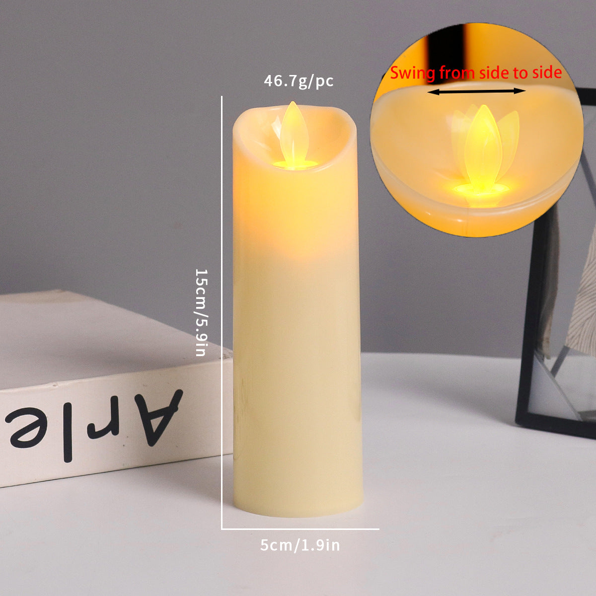 LED-Echtwachs-Optik Kerzen mit Fernbedienung