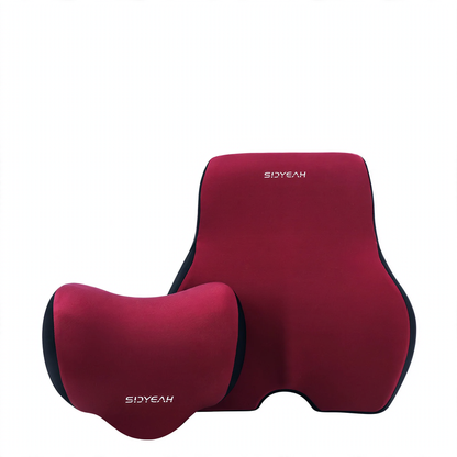 Autokopfstütze aus Memory-Foam mit Lendenwirbelstütze