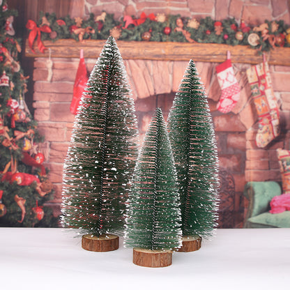Mini-Weihnachtsbaum aus PVC, beschneit, verschiedene Größen